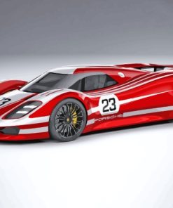 Porsche 917 Car Paint By Numbers