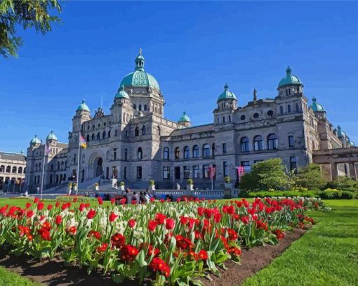 Provincial Parliament Building Victoria Canada Paint By Numbers