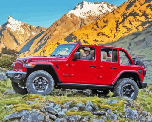 2018 Jeep Wrangler Paint By Numbers