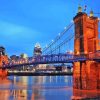 Roebling Bridge In Covington Paint By Numbers