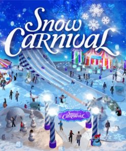 Snow Carnival Park Paint By Numbers