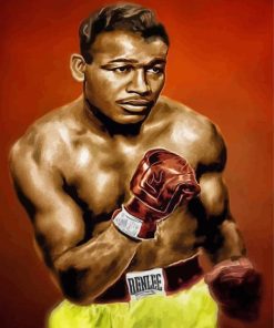 Sugar Ray Robinson Boxer Art Paint By Numbers