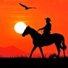 The Wild West Sunset Cowboy Paint By Numbers