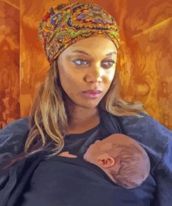 Tyra Banks Baby Paint By Numbers