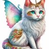 Winged Cat Paint By Numbers