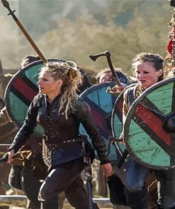 Women Viking Battle Paint By Numbers