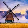 Landscape Old Windmill Paint By Numbers