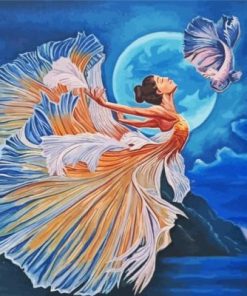 Ballerina In Moonlight Paint By Numbers