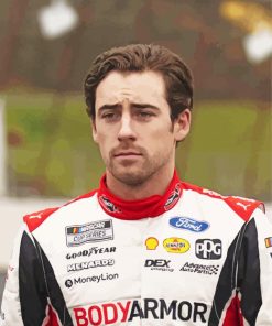 Car Race Driver Ryan Blaney Paint By Numbers