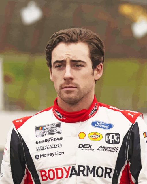 Car Race Driver Ryan Blaney Paint By Numbers