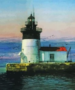 Detroit Lighthouse Paint By Number