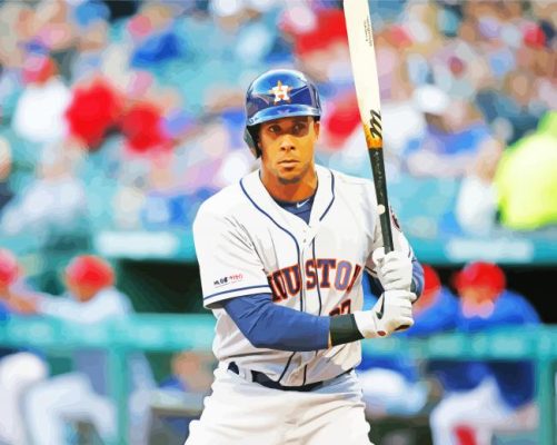 Houston Astros Michael Brantley Paint By Numbers