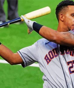 Houston Astros Player Michael Brantley Paint By Numbers