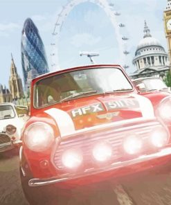 London Mini Cars Paint By Numbers