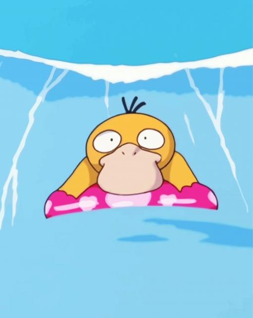 Psyduck Swimming Paint By Numbers