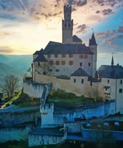 The Marksburg Castle In Germany Paint By Numbers