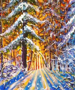 Winter Forest Paint By Numbers