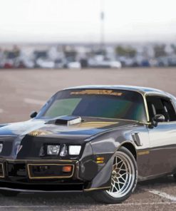 Black Pontiac Trans Am Paint By Number