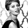 Black And White Sophia Loren Paint By Numbers