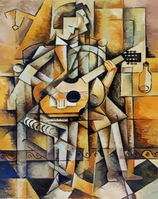 Cubism Guitarist Paint By Numbers