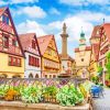 Rothenburg Au Da Tauber Town In Spring Paint By Numbers