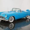 1956 Ford Thunderbird Blue Car Painting By Numbers