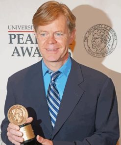 Actor William h Macy With Trophy Painting By Numbers