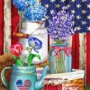 American Picnic Rustic Painting By Numbers