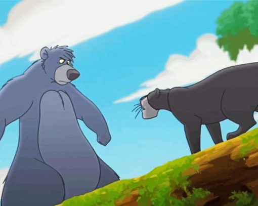 Bagheera And Baloo Paint By Numbers