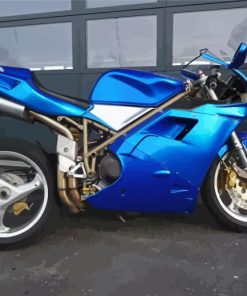 Blue Ducati Painting By Numbers