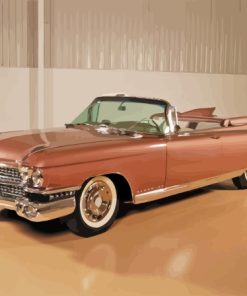 Brown Cadillac 1959 Car Painting By Numbers