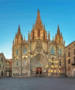 Cathedral Of Barcelona Painting By Numbers