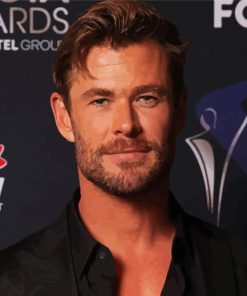 Chris Hemsworth Celebrity Painting By Numbers