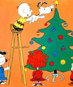 Christmas Charlie Brown Painting By Numbers