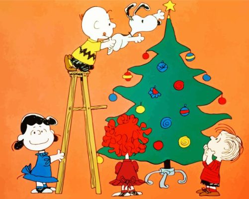 Christmas Charlie Brown Painting By Numbers