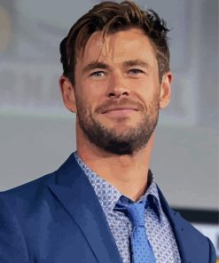 Classy Chris Hemsworth Painting By Numbers