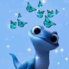 Disney Bruni Lizard And Butterflies Paint By Numbers