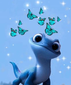 Disney Bruni Lizard And Butterflies Paint By Numbers