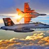 Fa 18 Hornet Aircraft Painting By Numbers