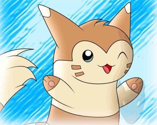 Furret Pokemon Painting By Numbers