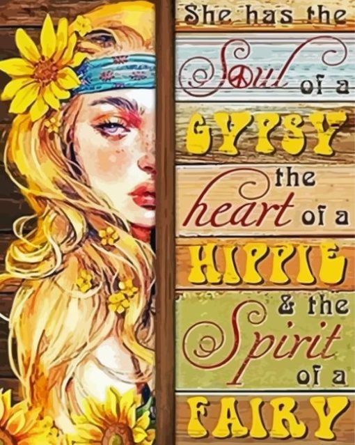 Heart Of Hippie Painting By Numbers