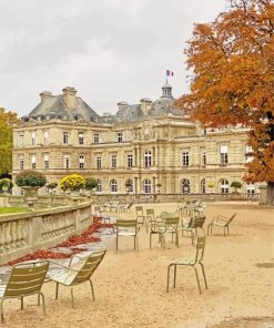 Jardin Du Luxembourg Fall Painting By Numbers