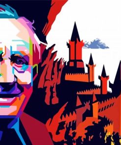 John Ronald Reuel Tolkien Pop Art Painting By Numbers