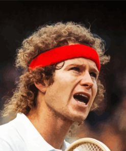 John Mcenroe Tennis Player Painting By Numbers