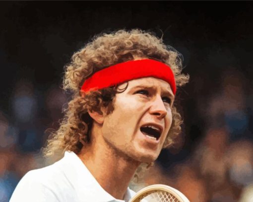 John Mcenroe Tennis Player Painting By Numbers