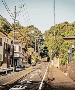 Kamakura City Streets Painting By Numbers