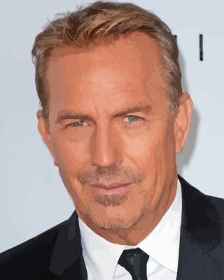 Kevin Costner Painting By Numbers