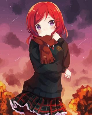 Maki Nishikino Character Painting By Numbers