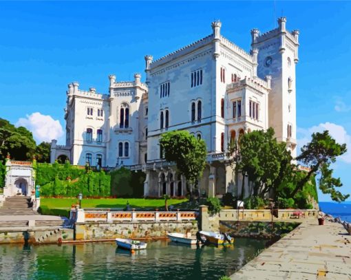 Miramare Museum In Italy Painting By Numbers