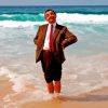 Mr. Bean In The Beach Painting By Numbers